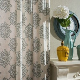 Japansk Enkel Gardin Måttbeställd Gardin Europeiskt Blomtryckt Mjukt Och Mångsidigt Tyg