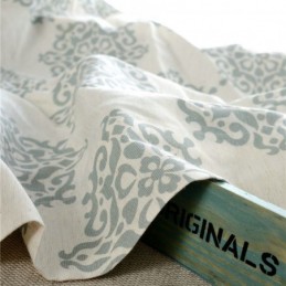 Japansk Enkel Gardin Måttbeställd Gardin Europeiskt Blomtryckt Mjukt Och Mångsidigt Tyg