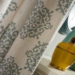 Japansk Enkel Gardin Måttbeställd Gardin Europeiskt Blomtryckt Mjukt Och Mångsidigt Tyg