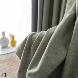 Modern Enkel Gardin Måttbeställd Gardin Enfärgad Vattentät Vardagsrum Kontor Mörkläggningsgardin Tyg