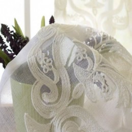 Nordisk Enkel, Skir Gardin, Måttbeställd Gardin, Europeisk Blombroderi, Vardagsrumsstudietyg