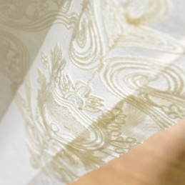 Nordisk Enkel, Skir Gardin, Måttbeställd Gardin, Europeisk Blombroderi, Vardagsrumsstudietyg