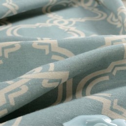 Nordisk Enkel Gardin Måttbeställd Gardin Geometriskt Tryckt Miljöskyddande Bomullstyg