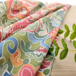 Amerikansk Antik Gardin Måttbeställd Gardin I Kontrasterande Blommönster För Sovrum