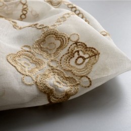 Nordiska Skira Gardiner Med Diamantmönster För Fönster, Vardagsrum Och Sovrum