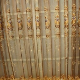 Moderna Skira Gardiner Blommiga Tyllfönstergardiner För Vardagsrum