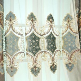 Fönsterbehandling Tyll Moderna Broderade Skira Gardiner För Vardagsrum Sovrum