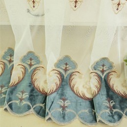 Fönsterbehandling Tyll Moderna Broderade Skira Gardiner För Vardagsrum Sovrum