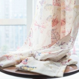 Modern Lantlig Skir Gardin...