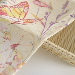 Modern Lantlig Skir Gardin Måttbeställd Gardin Med Fjärilstryck I Sovrumstyg