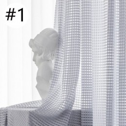 Ljusfiltrerande Gardiner Med Våffelväv Och Texturerad Fönsterbehandling För Vardagsrum