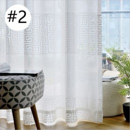 Geometriska Transparenta Gardiner För Vardagsrum Och Sovrum