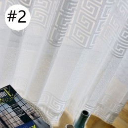 Geometriska Transparenta Gardiner För Vardagsrum Och Sovrum
