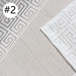 Geometriska Transparenta Gardiner För Vardagsrum Och Sovrum