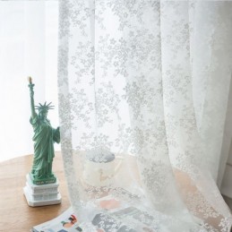Blommiga Tyllgardiner, Eleganta Vita Voilegardiner, Måttbeställda Persienner, Persienner, För Vardagsrum