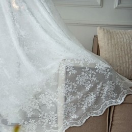 Blommiga Tyllgardiner, Eleganta Vita Voilegardiner, Måttbeställda Persienner, Persienner, För Vardagsrum
