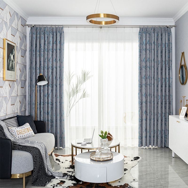 Lyxiga Jacquardgardiner Mörkläggningsgardiner För Vardagsrum Sovrum