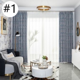 Lyxiga Jacquardgardiner Mörkläggningsgardiner För Vardagsrum Sovrum