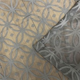 Måttbeställd Gardin I Europeisk Tyll, Grå, Transparent För Vardagsrum