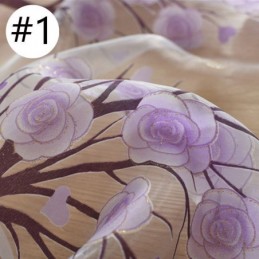 Moderna Skira Gardiner Blommiga Tyllfönstergardiner För Vardagsrum