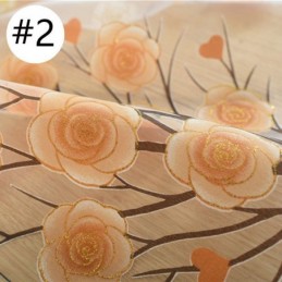 Moderna Skira Gardiner Blommiga Tyllfönstergardiner För Vardagsrum