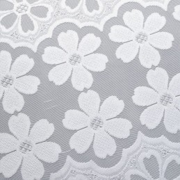 Moderna Vita Tyllgardiner Blommiga Gardiner Måttbeställda Gardiner För Vardagsrum