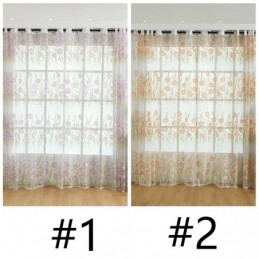 Europeisk Blommig Tyllgardin Måttbeställd I Pastoral Stil För Vardagsrum