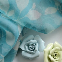 Lövtryck Halvtransparenta Gardiner För Vardagsrum/Sovrum