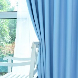 Enfärgade Mörkläggningsgardiner Värmeisolerande Draperier För Vardagsrum