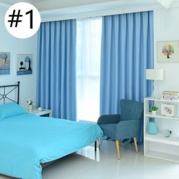 Enfärgade Mörkläggningsgardiner Värmeisolerande Draperier För Vardagsrum