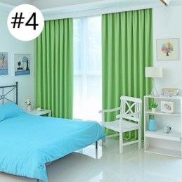 Enfärgade Mörkläggningsgardiner Värmeisolerande Draperier För Vardagsrum