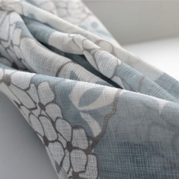 Tryckta Blomgardiner I Tyll För Vardagsrum Och Sovrum