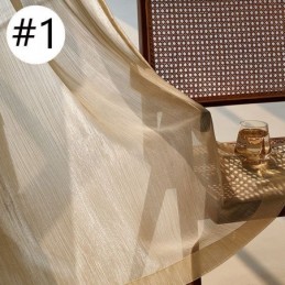 Modern Jacquard-Skärmgardin I Tyll, Måttbeställd Gardin För Vardagsrum/Sovrum