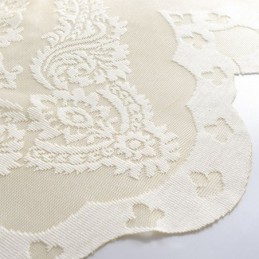 Europa Broderad Tyllgardiner Romantiska Semi-Transparenta Jacquard Fönstergardiner