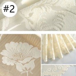 Vita, Transparenta Voilegardiner, Dekorativa Vinrankor, Broderi, Fönstergardiner För Sovrum