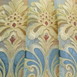 Lyxiga Transparenta Gardiner, Blombroderad Semi-Voilegardin, Måttbeställd Gardin För Sovrum