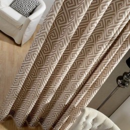 Nordisk Enkel Gardin Måttbeställd Gardin Unikt Tryckt Miljövänligt Studietyg