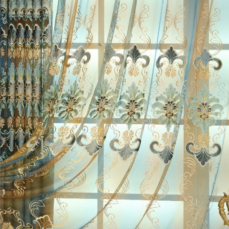 Europeisk Elegans, Skir Gardin, Måttbeställd Gardinpanel För Vardagsrum/Sovrum