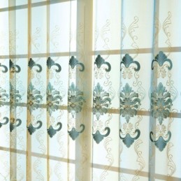 Broderad Gardin, Måttbeställd, Lyxiga Skärmgardiner För Vardagsrum Och Sovrum