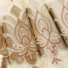 Broderad Fönstergardin, Måttbeställd, Utsökta Blommiga Transparenta Gardiner För Vardagsrum, Villahall