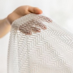 Fiskbensgardiner I Tyll För Fönster För Vardagsrum Och Sovrum