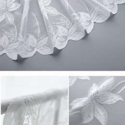 Blommiga Tyllgardiner Ömtåliga Skärmgardiner För Sovrum Och Vardagsrum