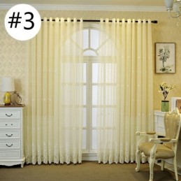 Andningsbar Transparent Gardin, Måttbeställd Gardin, Dekorativ Tyllvoile För Vardagsrum, Europeisk