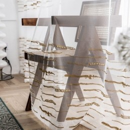 Modern Voile Tyllgardin Måttbeställd Vit Transparent Gardin För Vardagsrum/Sovrum