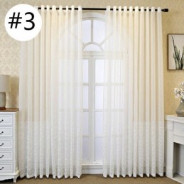 Dekorativ Fönsterskärm Broderad Skir Gardin Måttbeställd Gardin För Vardagsrum