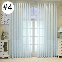 Dekorativ Fönsterskärm Broderad Skir Gardin Måttbeställd Gardin För Vardagsrum