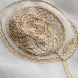 Cirkelbroderi Skira Gardiner För Vardagsrum/Sovrum