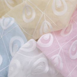 Lyxig Broderad Fönsterskärm För Vardagsrum/Matsal, Måttbeställd Gardin