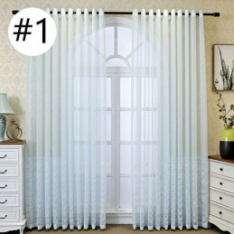 Dekorativt Fönsternät Fiskfjäll Broderat Transparent Gardin Måttbeställd Gardin För Vardagsrum