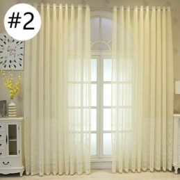 Dekorativt Fönsternät Fiskfjäll Broderat Transparent Gardin Måttbeställd Gardin För Vardagsrum